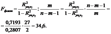 Множественная регрессия и корреляция